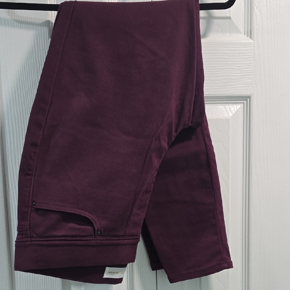 Signature by Levi Strauss Purple Pull-On Skinny Pant